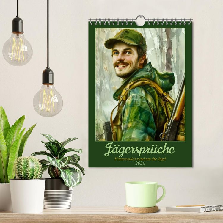 Produktbild: J&auml;gerspr&uuml;che (Wandkalender 2026 DIN A4 hoch), CALVENDO Monatskalender