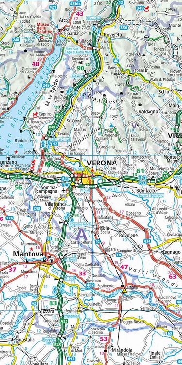 Produktbild: K&uuml;mmerly+Frey Strassenkarte Italien Nord 1:650.000