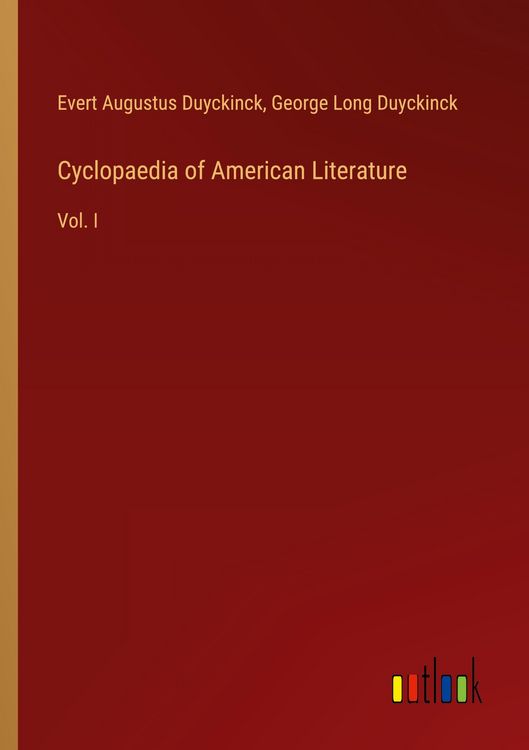 Produktbild: Cyclopaedia of American Literature