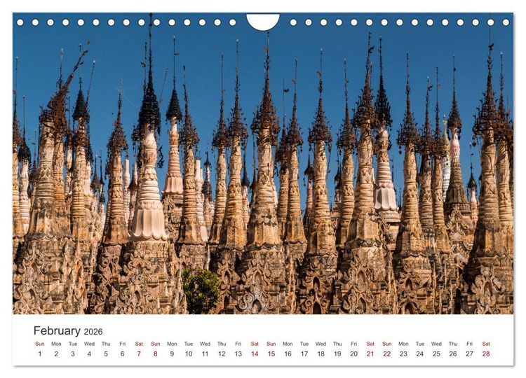 Produktbild: Life in Myanmar, Burma (Wall Calendar 2026 DIN A4 landscape), CALVENDO 12 Month Wall Calendar