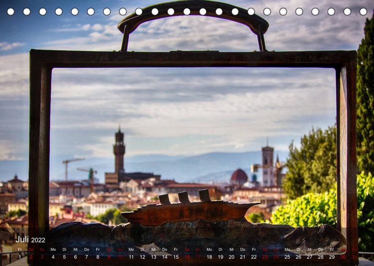 Produktbild: Florenz city view (Tischkalender 2022 DIN A5 quer)