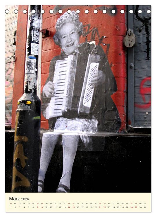 Produktbild: Famous Women in StreetArt (Tischkalender 2026 DIN A5 hoch), CALVENDO Monatskalender