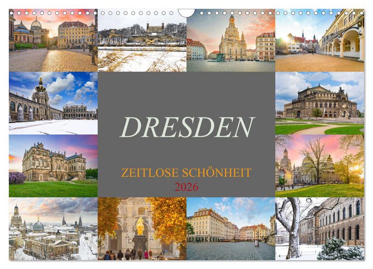 Produktbild: Dresden - zeitlose Sch&ouml;nheit (Wandkalender 2026 DIN A3 quer), CALVENDO Monatskalender
