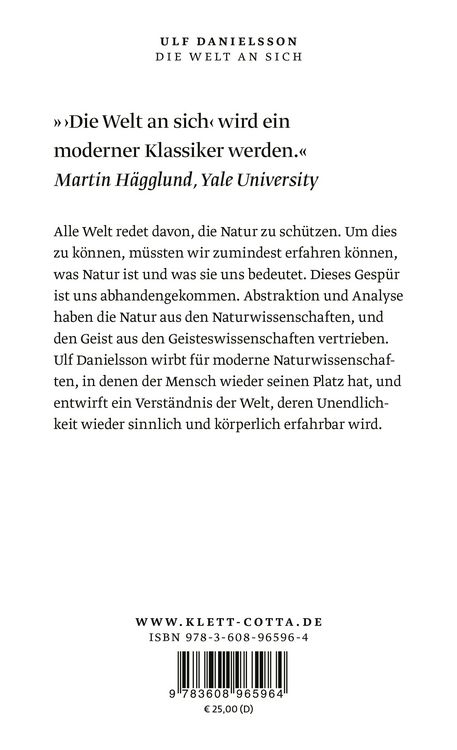 Produktbild: Die Welt an sich