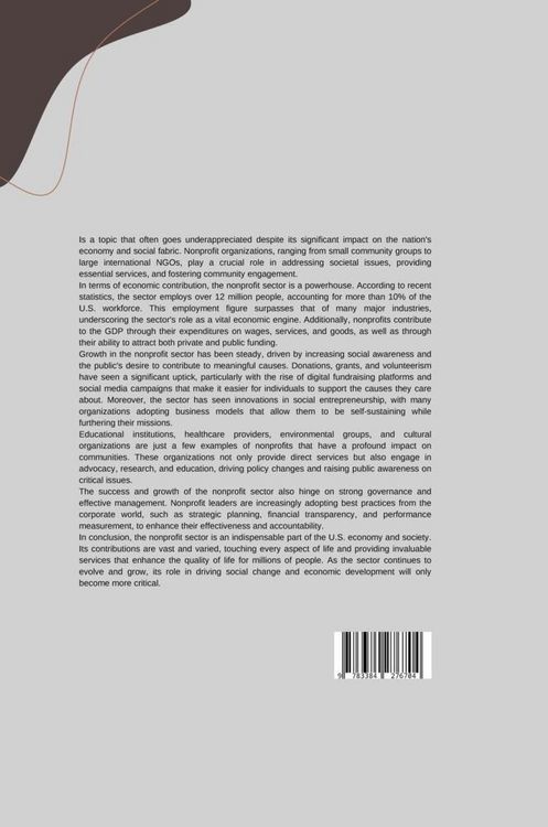 Produktbild: Economic Contribution and Growth of the Nonprofit Sector in the U.S