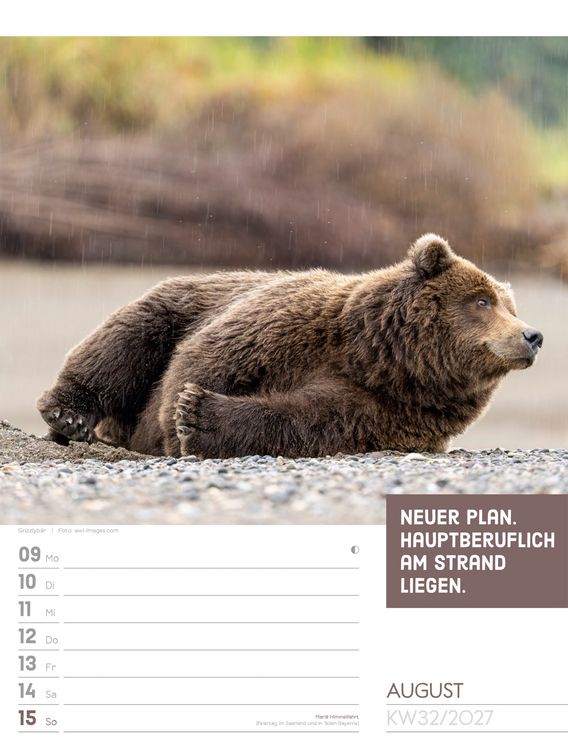Produktbild: Tierisch Spr&uuml;chekalender Wochenplaner 2027