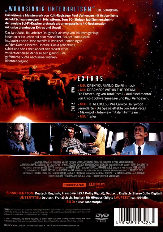 Produktbild: Total Recall / Uncut / Digital Remastered