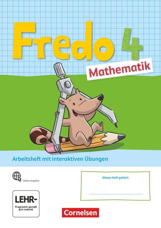 Produktbild: Fredo Mathematik 4. Schuljahr. Ausgabe A - Arbeitsheft mit interaktiven Übungen online