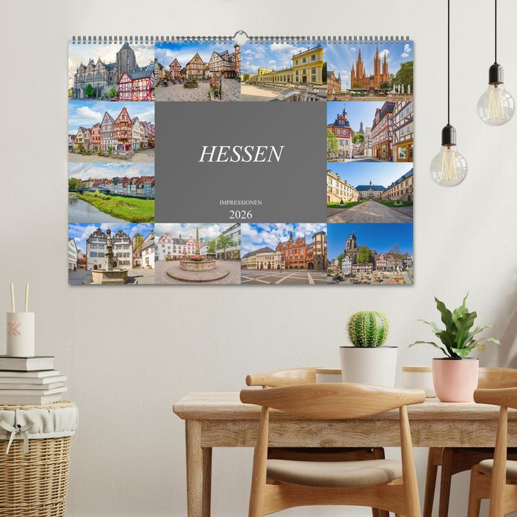 Produktbild: Hessen Impressionen (Wandkalender 2026 DIN A2 quer), CALVENDO Monatskalender