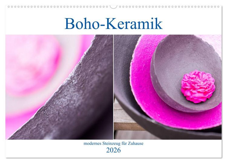 Produktbild: Boho - Keramik, modernes Steinzeug f&uuml;r Zuhause (Wandkalender 2026 DIN A2 quer), CALVENDO Monatskalender