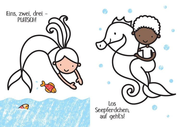 Produktbild: Kleine Kreativ-Werkstatt &ndash; Mein Ganz-einfach-Ausmalen-Koffer: Feen, Meerjungfrauen, Einh&ouml;rner