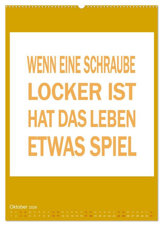Produktbild: Memo an mich (hochwertiger Premium Wandkalender 2026 DIN A2 hoch), Kunstdruck in Hochglanz