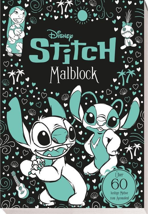 Produktbild: Disney Stitch: Malblock: &uuml;ber 60 lustige Motive zum Ausmalen!