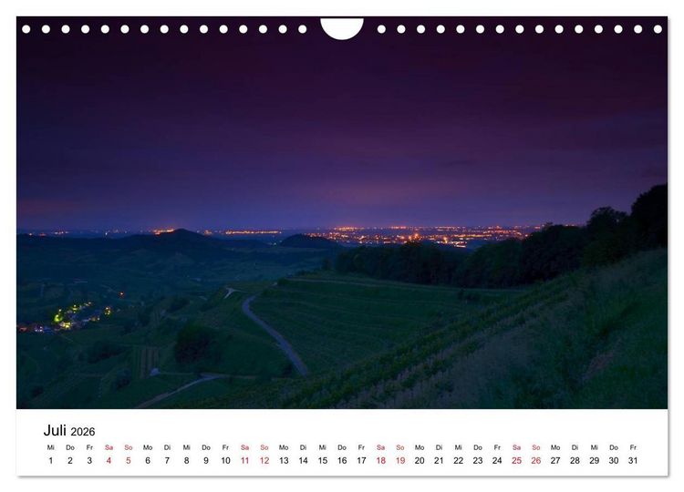 Produktbild: Impressionen vom Kaiserstuhl (Wandkalender 2026 DIN A4 quer), CALVENDO Monatskalender
