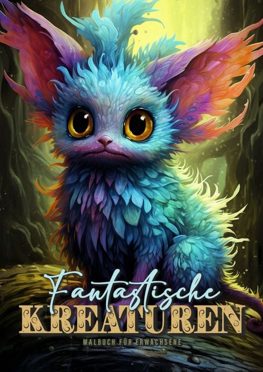 Produktbild: Fantastische Kreaturen Malbuch f&uuml;r Erwachsene