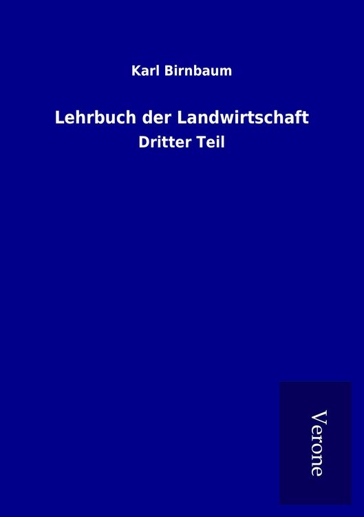 Produktbild: Lehrbuch der Landwirtschaft