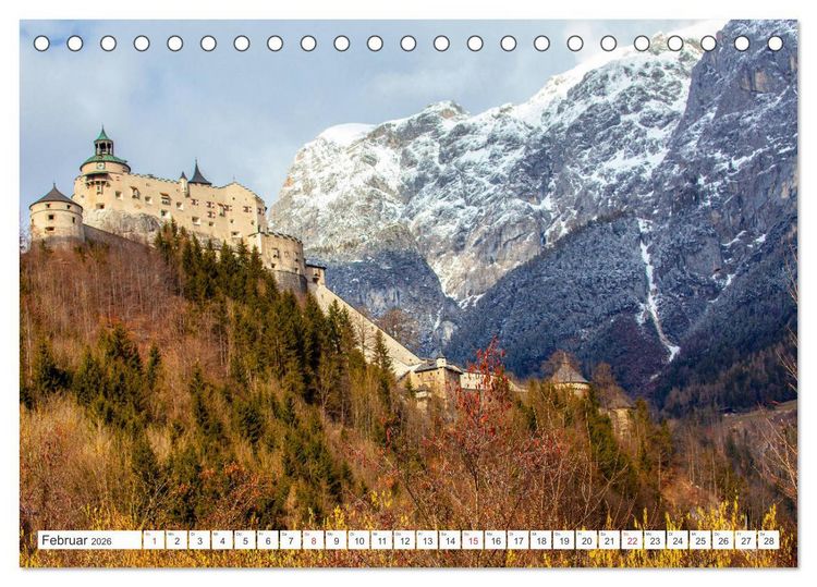 Produktbild: Die Festung Hohenwerfen (Tischkalender 2026 DIN A5 quer), CALVENDO Monatskalender