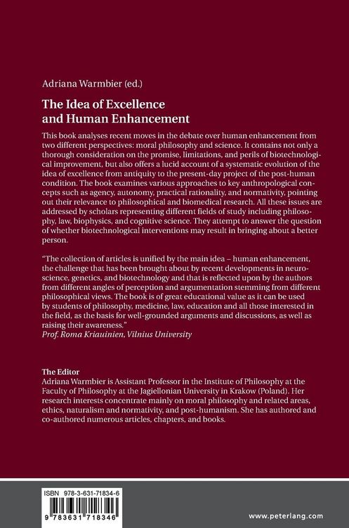Produktbild: The Idea of Excellence and Human Enhancement