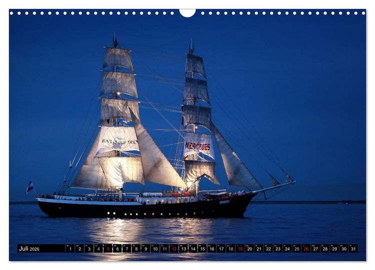 Produktbild: Hanse Sail (Wandkalender 2026 DIN A3 quer), CALVENDO Monatskalender