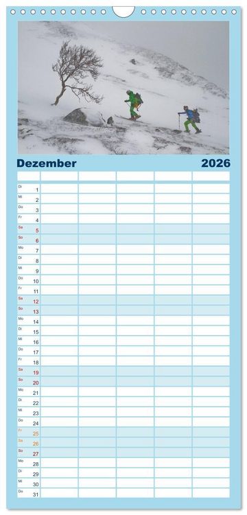 Produktbild: Familienplaner 2026 - Faskination mit 5 Spalten (Wandkalender, 21 x 45 cm) CALVENDO