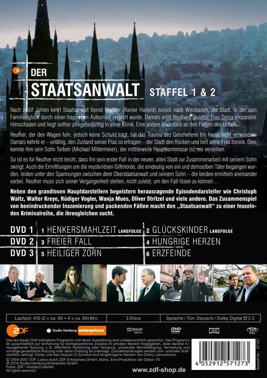 Produktbild: Der Staatsanwalt - Staffel 1&2 [3 DVDs]