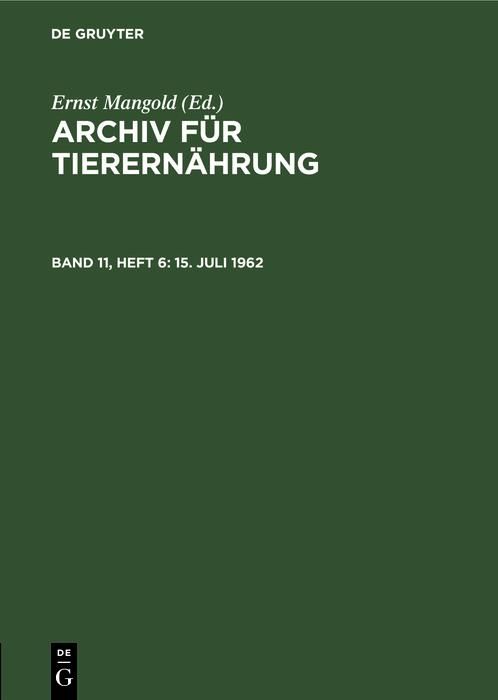 Produktbild: 15. Juli 1962