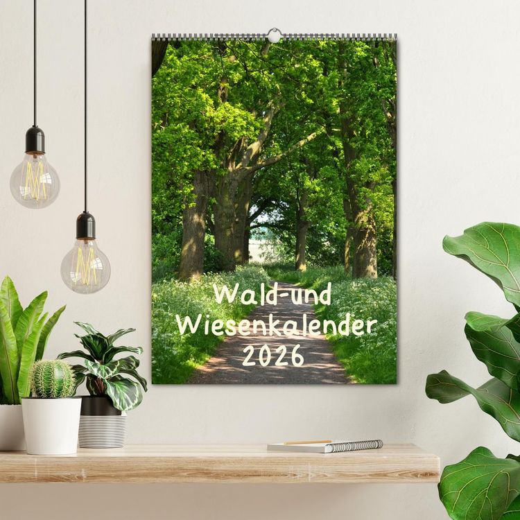 Produktbild: Wald- und Wiesenkalender 2026 Planer (Wandkalender 2026 DIN A2 hoch), CALVENDO Monatskalender