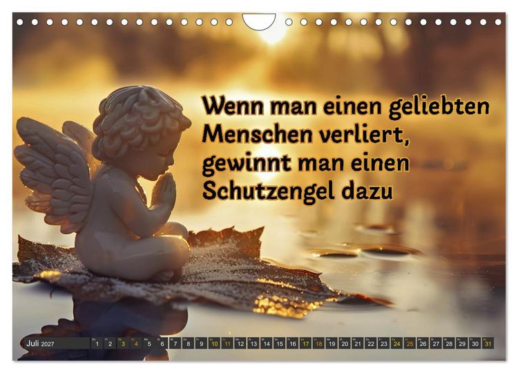 Produktbild: Trost - in stillen Momenten (Wandkalender 2027 DIN A4 quer), CALVENDO Monatskalender