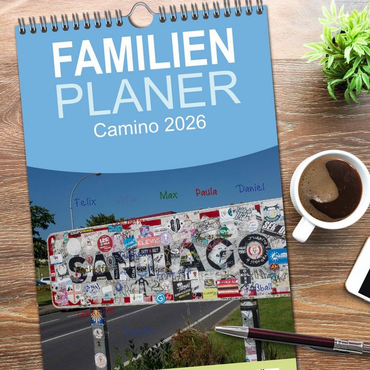 Produktbild: Familienplaner 2026 - Camino 2026 mit 5 Spalten (Wandkalender, 21 x 45 cm) CALVENDO