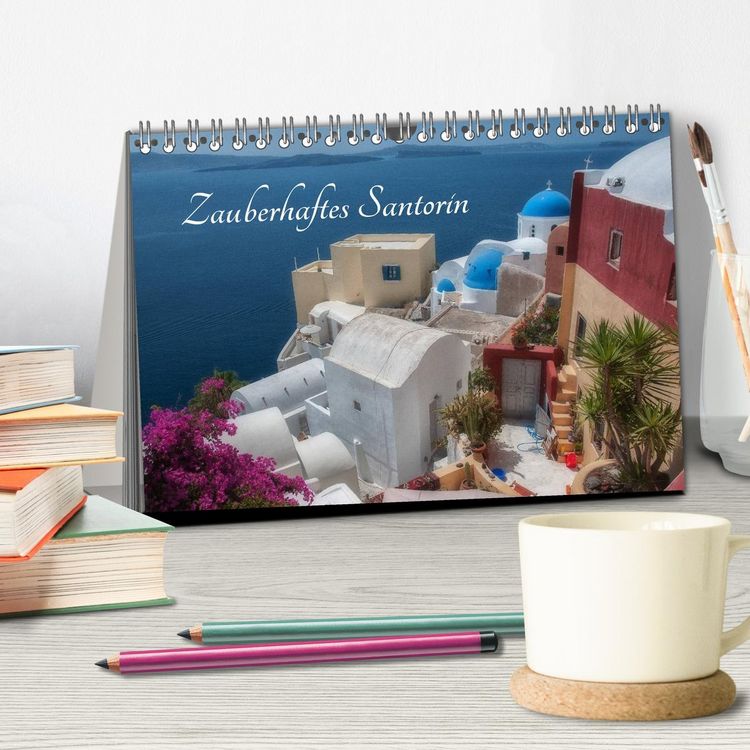 Produktbild: Zauberhaftes Santorin (Tischkalender 2026 DIN A5 quer), CALVENDO Monatskalender