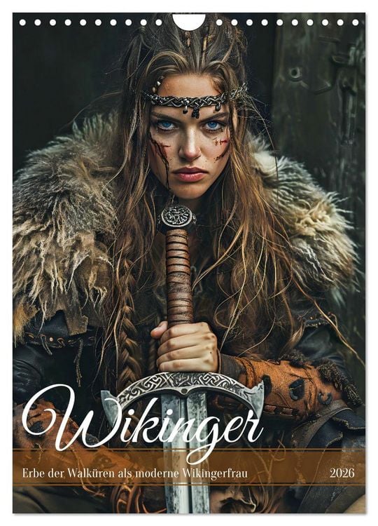 Produktbild: Wikinger - Erbe der Walk&uuml;ren als moderne Wikingerfrau (Wandkalender 2026 DIN A4 hoch), CALVENDO Monatskalender