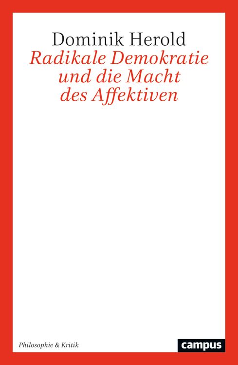 Produktbild: Radikale Demokratie und die Macht des Affektiven