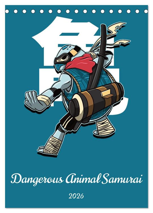 Produktbild: Dangerous Animal Samurai (Desk Calendar 2026 DIN A5 portrait), CALVENDO 12 Month DeskCalendar