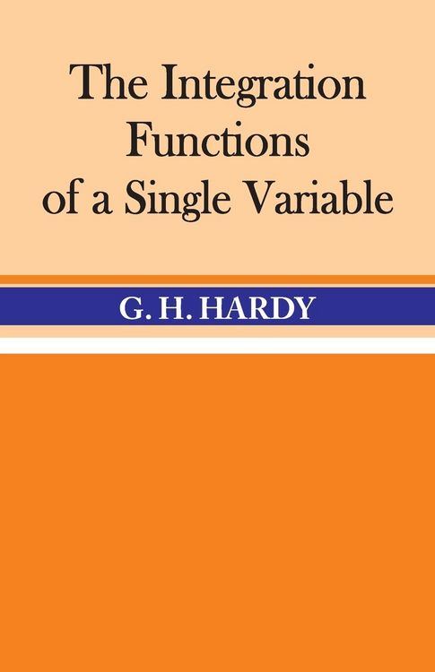 Produktbild: The Integration of Functions of a Single Variable