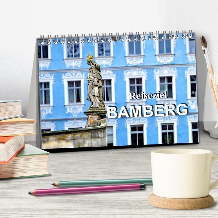 Produktbild: Reiseziel Bamberg (Tischkalender 2026 DIN A5 quer), CALVENDO Monatskalender