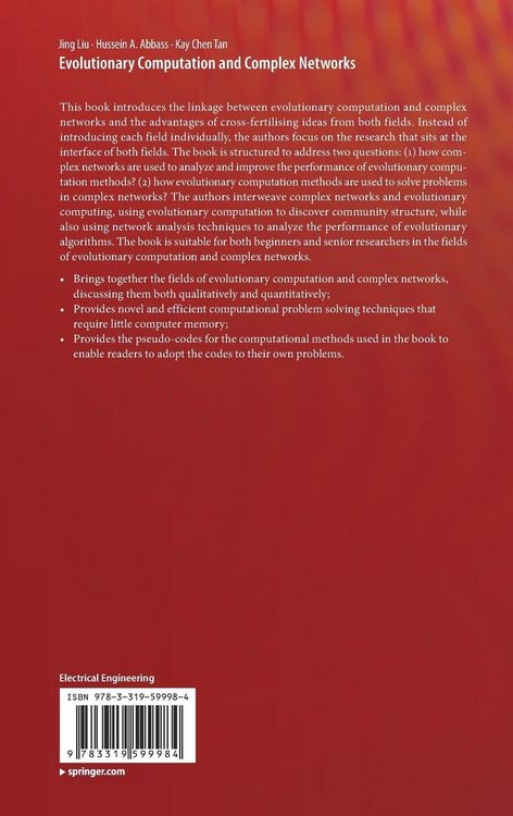 Produktbild: Evolutionary Computation and Complex Networks
