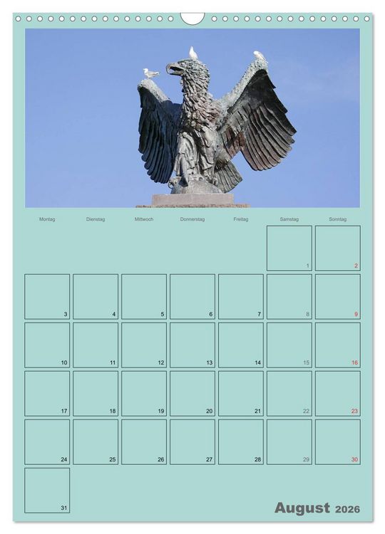 Produktbild: Rund um die Kieler F&ouml;rde / Planer (Wandkalender 2026 DIN A3 hoch), CALVENDO Monatskalender