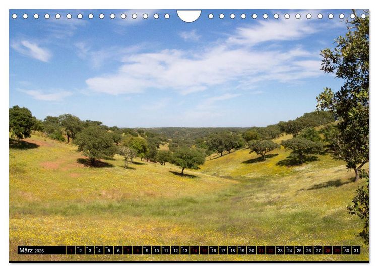 Produktbild: Portugal Buntes Hinterland und farbige K&uuml;sten (Wandkalender 2026 DIN A4 quer), CALVENDO Monatskalender