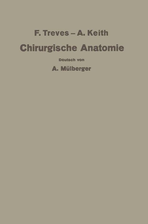 Produktbild: Treves-Keith Chirurgische Anatomie