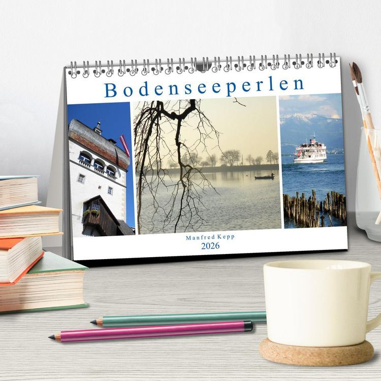 Produktbild: Bodenseeperlen (Tischkalender 2026 DIN A5 quer), CALVENDO Monatskalender