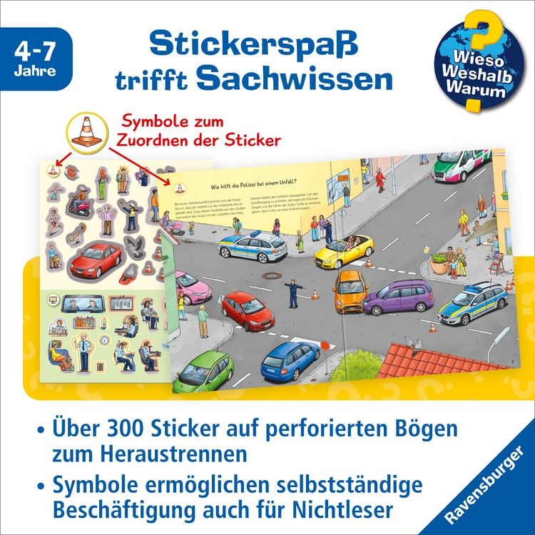 Produktbild: Wieso? Weshalb? Warum? Stickerheft - Polizei