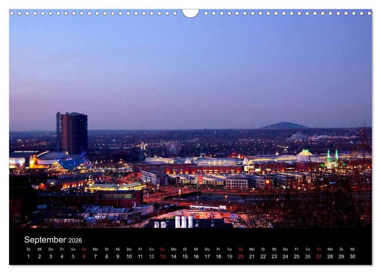 Produktbild: Gute Nacht - Ruhrgebiet! (Wandkalender 2026 DIN A3 quer), CALVENDO Monatskalender