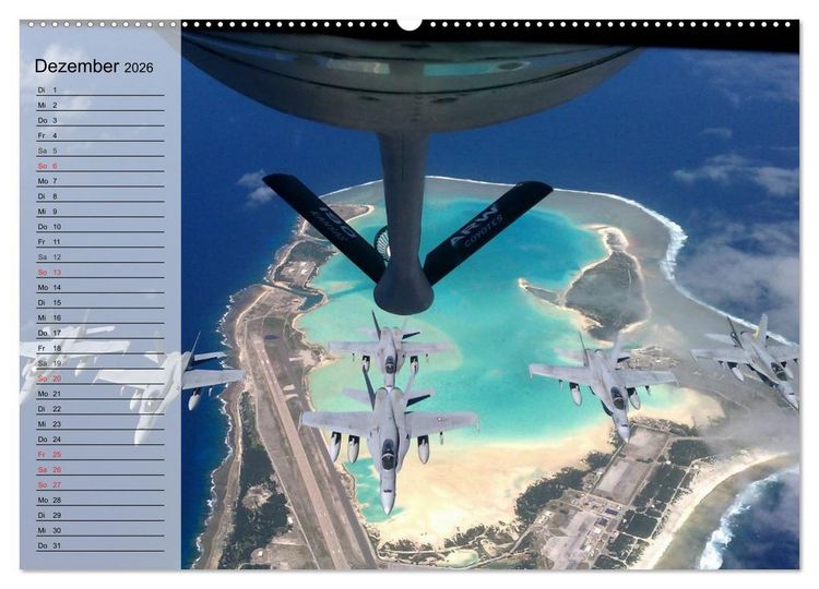 Produktbild: Kampfjets. U.S. Aircraft (hochwertiger Premium Wandkalender 2026 DIN A2 quer), Kunstdruck in Hochglanz