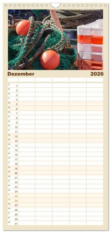 Produktbild: Familienplaner 2026 - B&uuml;sumer Impressionen mit 5 Spalten (Wandkalender, 21 x 45 cm) CALVENDO