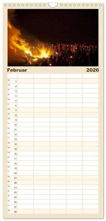 Produktbild: Familienplaner 2026 - Sylt-Abende - Fotografien von Beate Zoellner mit 5 Spalten (Wandkalender, 21 x 45 cm) CALVENDO