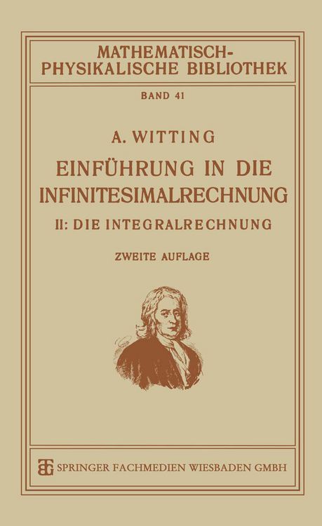Produktbild: Einf&uuml;hrung in die Infinitesimalrechnung