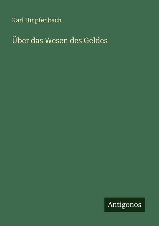 Produktbild: &Uuml;ber das Wesen des Geldes