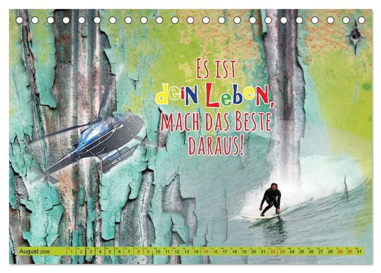 Produktbild: Erfolg hat 3 Buchstaben TUN (Tischkalender 2026 DIN A5 quer), CALVENDO Monatskalender