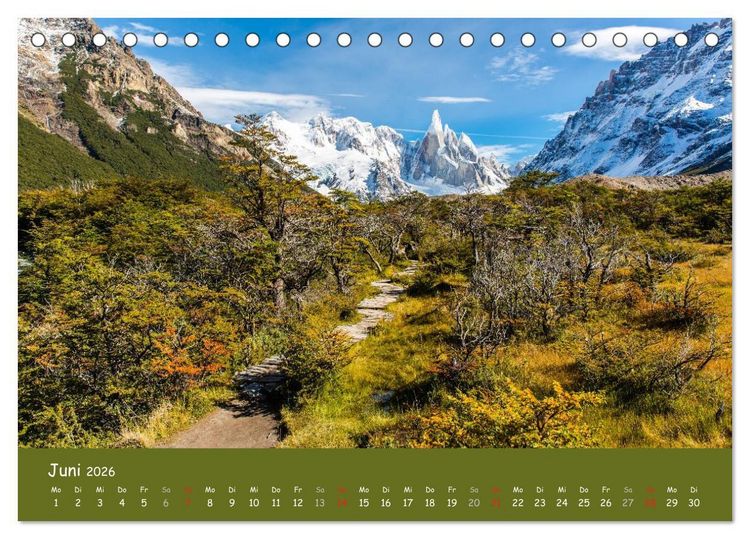 Produktbild: Patagonien 2026 - Traumziel in den Anden (Tischkalender 2026 DIN A5 quer), CALVENDO Monatskalender