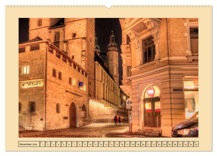 Produktbild: Stadtansichten von Halle an der Saale (hochwertiger Premium Wandkalender 2026 DIN A2 quer), Kunstdruck in Hochglanz